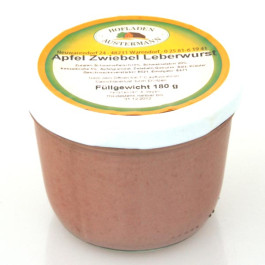 Apfel Zwiebel Leberwurst 180g, Hofladen Austermann