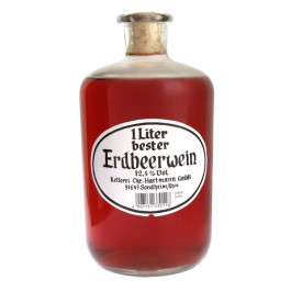 Erdbeerwein 1l, Kelterei Hartmann