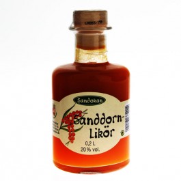 Sanddorn-Likör in der Apothekerflasche 200ml, Sandokan