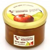 Birne Apfel mit Calvados 180g, Die Marmeladen Manufaktur